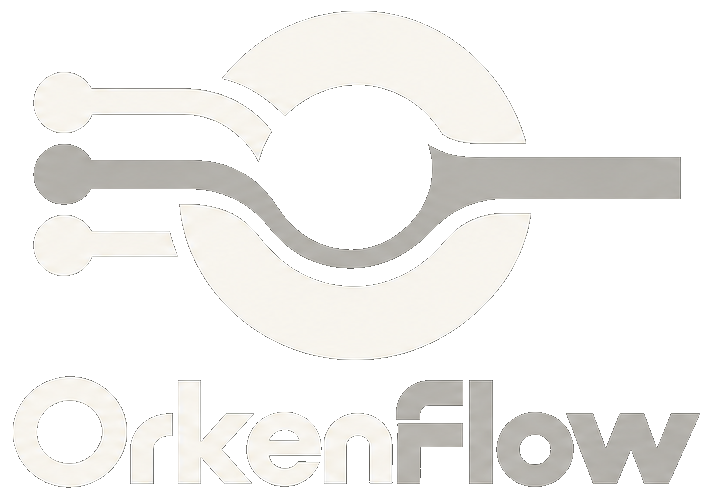 OrkenFlow symbol and wordmark